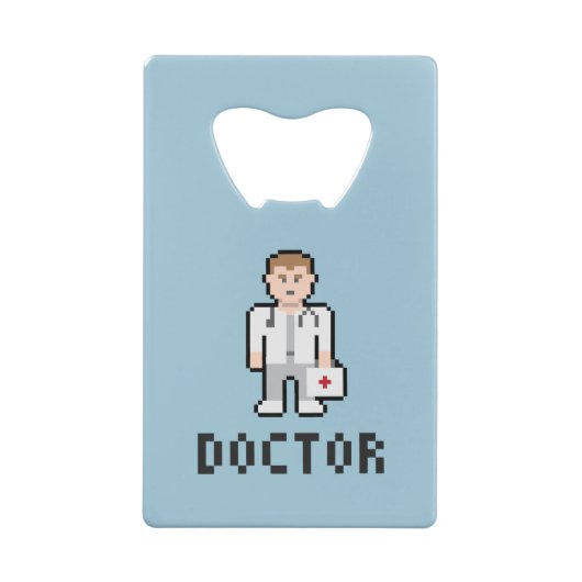 Pixel Art Doctor Bottle Opener Creditkaart Flessenopener (Achterkant)