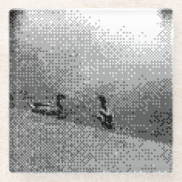 Pixel Art Ducks Glazen Onderzetter