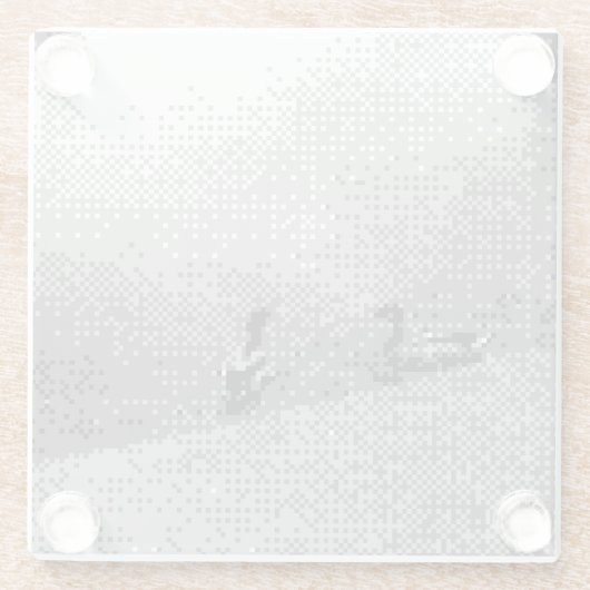 Pixel Art Ducks Glazen Onderzetter (Achterkant)