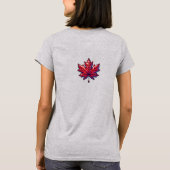Pixel Art ellebogen omhoog | Canada Support & Ally T-shirt (Achterkant)