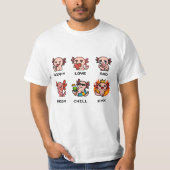Pixel Art Emotions Axolotl T-shirt Collectie (Voorkant)