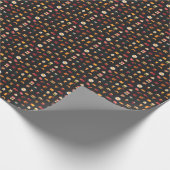Pixel art eten, naadloze textuur. cadeaupapier (Hoek)