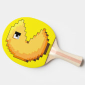 pixel art fanart tribute PacMan fluo Tafeltennisbatje (Zijkant)
