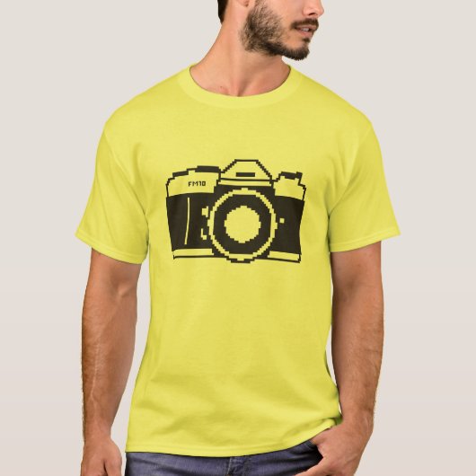 Pixel Art Film Camera T-shirt (Voorkant)