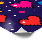 Pixel Art Gaming Aesthetic Room Décor Poster (Hoek)