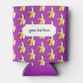 Pixel Art gereed om geel bananenpatroon te eten Blikjeskoeler (Voorkant)