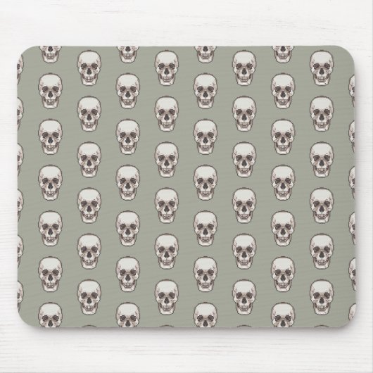 Pixel Art Gothic Spooky Skull Patroon Muismat (Voorkant)
