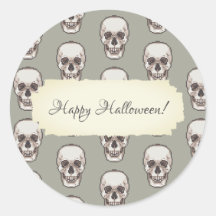 Pixel Art Gothic Spooky Skull Patroon