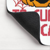 Pixel Art Halloween pompoenen, schedels en vleermu Muismat (Hoek)