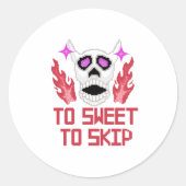 Pixel Art Halloween pompoenen, schedels en vleermu Ronde Sticker (Voorkant)