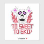 Pixel Art Halloween pompoenen, schedels en vleermu Sticker (Vel)