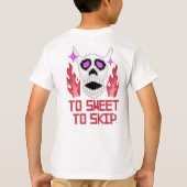 Pixel Art Halloween pompoenen, schedels en vleermu T-shirt (Achterkant)