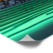 Pixel art, Japanse stad | AI Art Poster (Hoek)