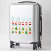 Pixel Art Kerst Set Sticker 2 (Koffer)