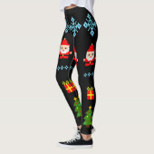 Pixel Art Kerstmis 2 Leggings (Links)