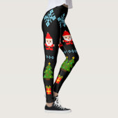 Pixel Art Kerstmis 2 Leggings (Rechts)