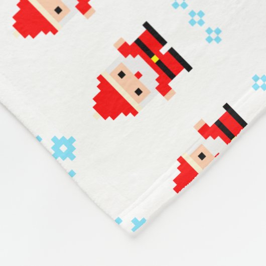 Pixel Art Kerstmis Fleece Deken (Hoek)