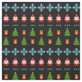 Pixel Art Kerstmis Stof (Swatch)
