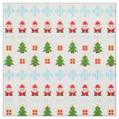 Pixel Art Kerstmis Stof (Swatch)