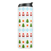 Pixel Art Kerstmis Thermosbeker (Gedraaid links)