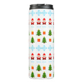 Pixel Art Kerstmis Thermosbeker (Achterkant)