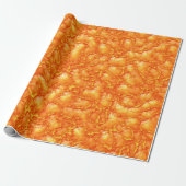 Pixel Art Lava Surface Cadeaupapier (Uitgerold)