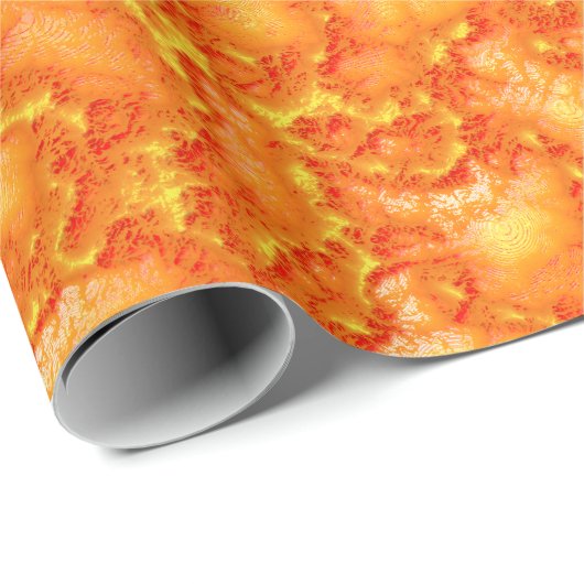 Pixel Art Lava Surface Cadeaupapier (Rol Hoek)