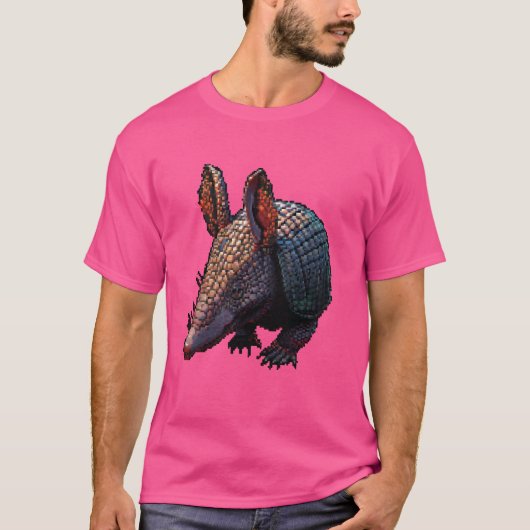 Pixel Art Lover - Armadillo Dad Mom T-shirt (Voorkant)