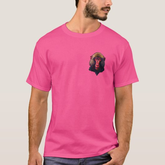 Pixel Art Lover - Baboon Dad Mom T-shirt (Voorkant)