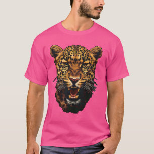 Pixel Art Lover - Leopard Dad Mom T-shirt