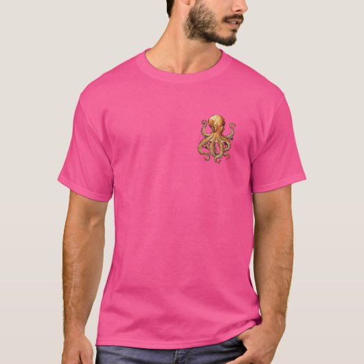 Pixel Art Lover - Octopus Dad Mom T-shirt (Voorkant)