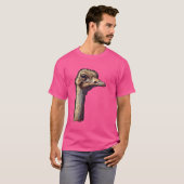 Pixel Art Lover - Struisvogel Papa Mama T-shirt (Voorkant volledig)
