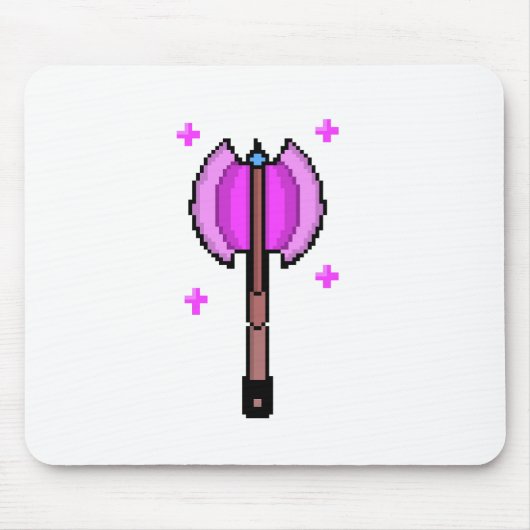 Pixel Art - Magical Axe of Innocent Valor Muismat (Voorkant)