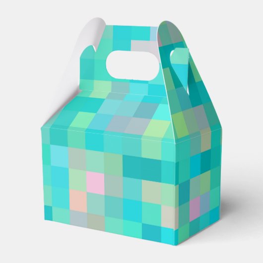 Pixel Art Multicolor Pattern Bedankdoosjes (Achterkant)