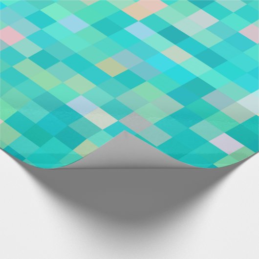 Pixel Art Multicolor Pattern Cadeaupapier (Hoek)
