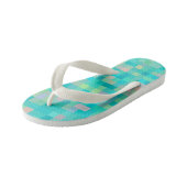 Pixel Art Multicolor Pattern Kinder Teenslippers (Schuin)