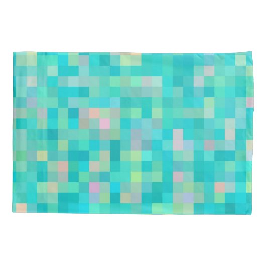 Pixel Art Multicolor Pattern Kussensloop (Achterkant)