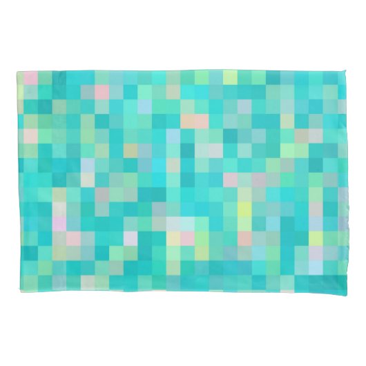 Pixel Art Multicolor Pattern Kussensloop (Voorkant)