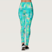 Pixel Art Multicolor Pattern Leggings (Achterkant)