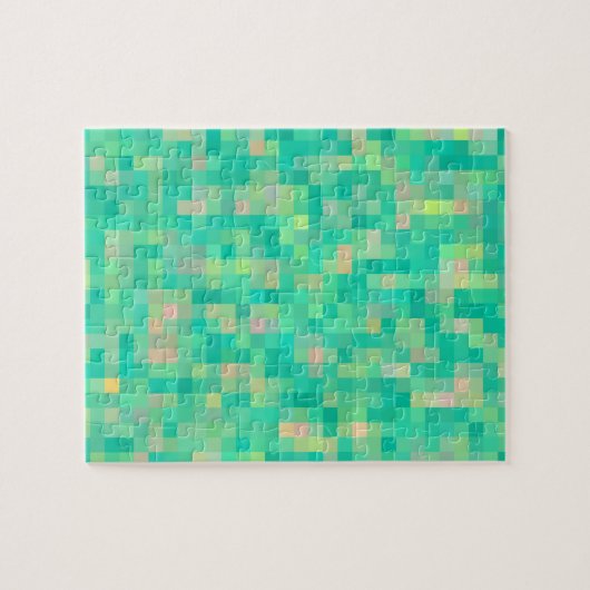 Pixel Art Multicolor Pattern Legpuzzel (Horizontaal)
