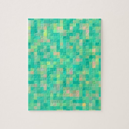 Pixel Art Multicolor Pattern Legpuzzel (Verticaal)