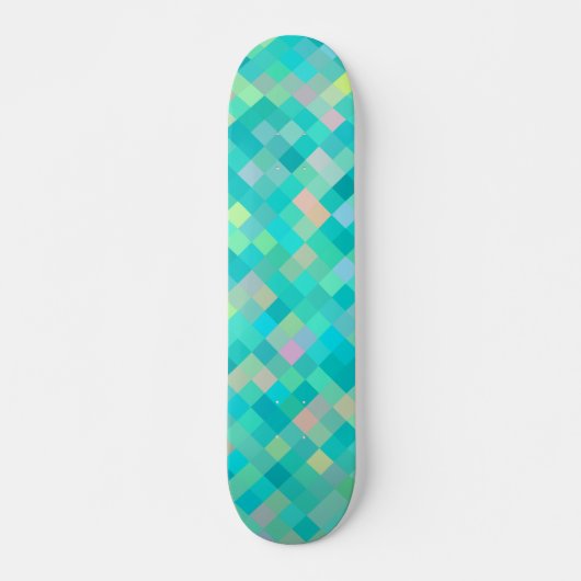 Pixel Art Multicolor Pattern Persoonlijk Skateboard (Voorkant)