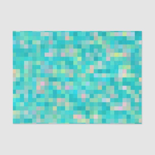 Pixel Art Multicolor Pattern Tissuepapier (Voorkant)