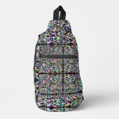 Pixel Art Multicolor Sling Bag (Voorkant)