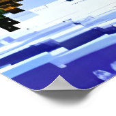 Pixel art, Noorse sneeuwberg | AI Art. Poster (Hoek)