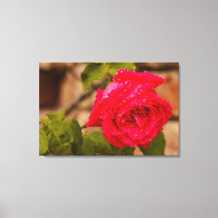 PIXEL ART op opgerekt canvasprint Canvas Afdruk