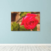 PIXEL ART op opgerekt canvasprint Canvas Afdruk (Insitu (Houten vloer))