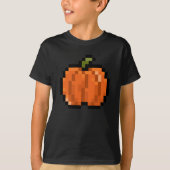 Pixel Art Pompoen T-shirt (Voorkant)