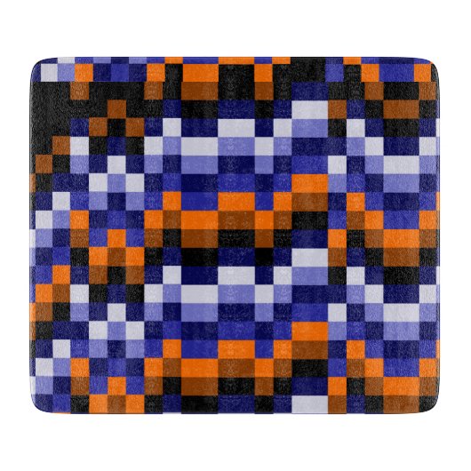 Pixel Art Pop Decoratieve Glassnijplank Snijplank (Voorkant)