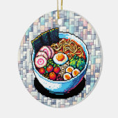 Pixel Art Ramen Noodles Keramisch Ornament (Links)